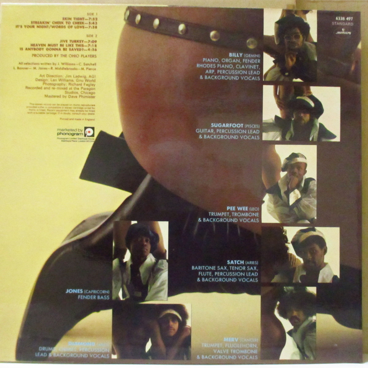 OHIO PLAYERS (オハイオ・プレイヤーズ) - Skin Tight (UK '74 オリジナル・ステレオ LP/両面コーティング・ジャケ)5作目アルバム、奇跡の美品!