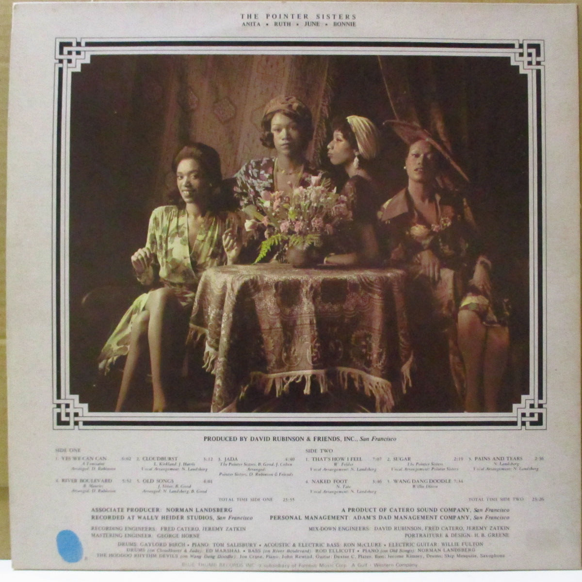 POINTER SISTERS (ポインター・シスターズ) - The Pointer Sisters (1st) (UK '73 オリジナル・ステレオ LP/見開きジャケ) デビュー・アルバム、英美品!