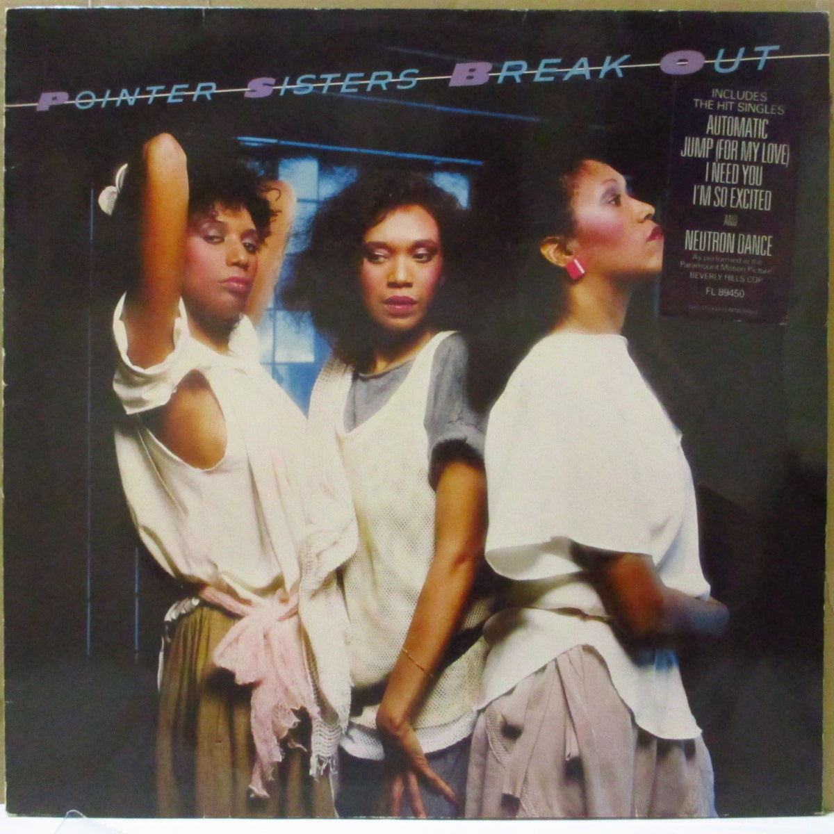 POINTER SISTERS (ポインター・シスターズ) - Break Out (UK-EU '84 再発品番「FL89450」ステレオ LP+インナー)'83年名作アルバム!