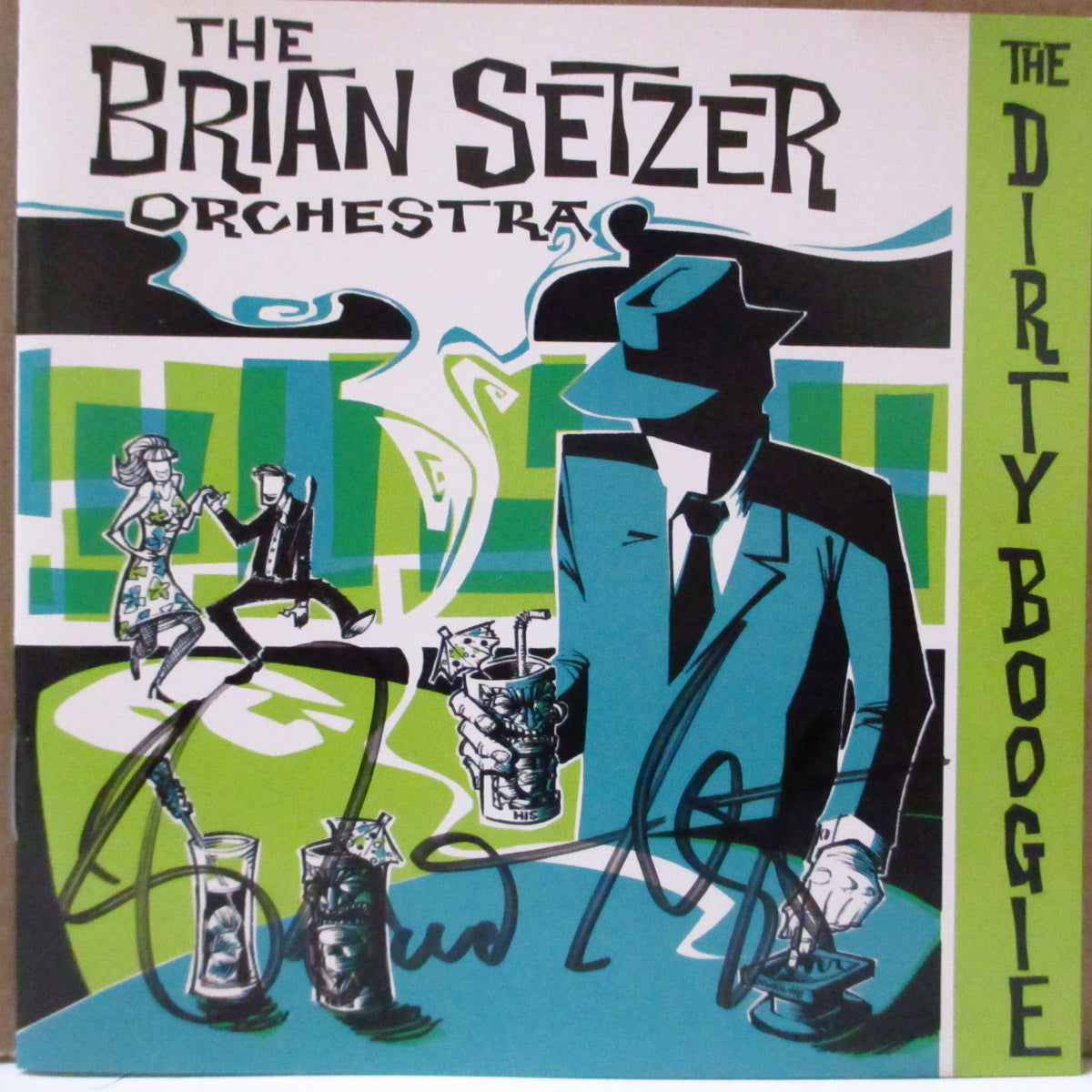 BRIAN SETZER ORCHESTRA (ブライアン・セッツァー・オーケストラ) - The Dirty Boogie (US オリジナル CD+直筆サイン入りジャケ) '98年3rdアルバム