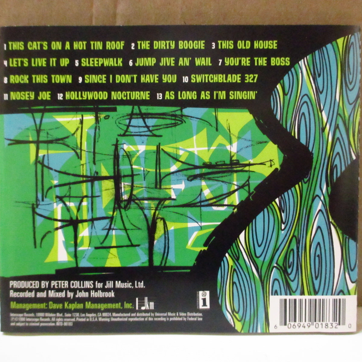 BRIAN SETZER ORCHESTRA (ブライアン・セッツァー・オーケストラ) - The Dirty Boogie (US オリジナル CD+直筆サイン入りジャケ) '98年3rdアルバム