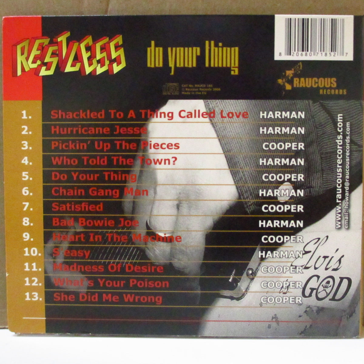 RESTLESS (レストレス) - Do Your Thing (UK オリジナル CD/デジパックケース) '02年アルバム