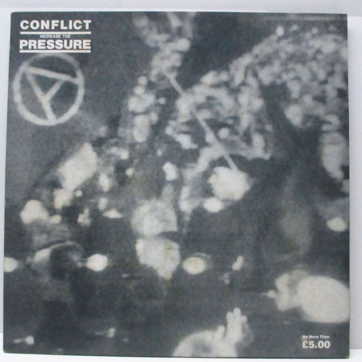 CONFLICT (コンフリクト) - Increase The Pressure (UK 80's 再発 LP+インナー/「No More than £5」見開ジャケ)'84年セカンド!