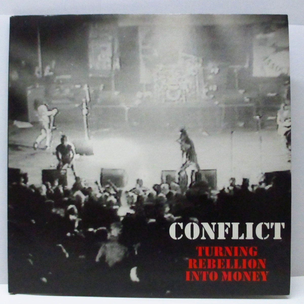 CONFLICT (コンフリクト) - Turning Rebellion Into Money (UK オリジナル 2xLP/表面光沢見開ジャケ) feat. スティーブ・イグノラント (Crass) !
