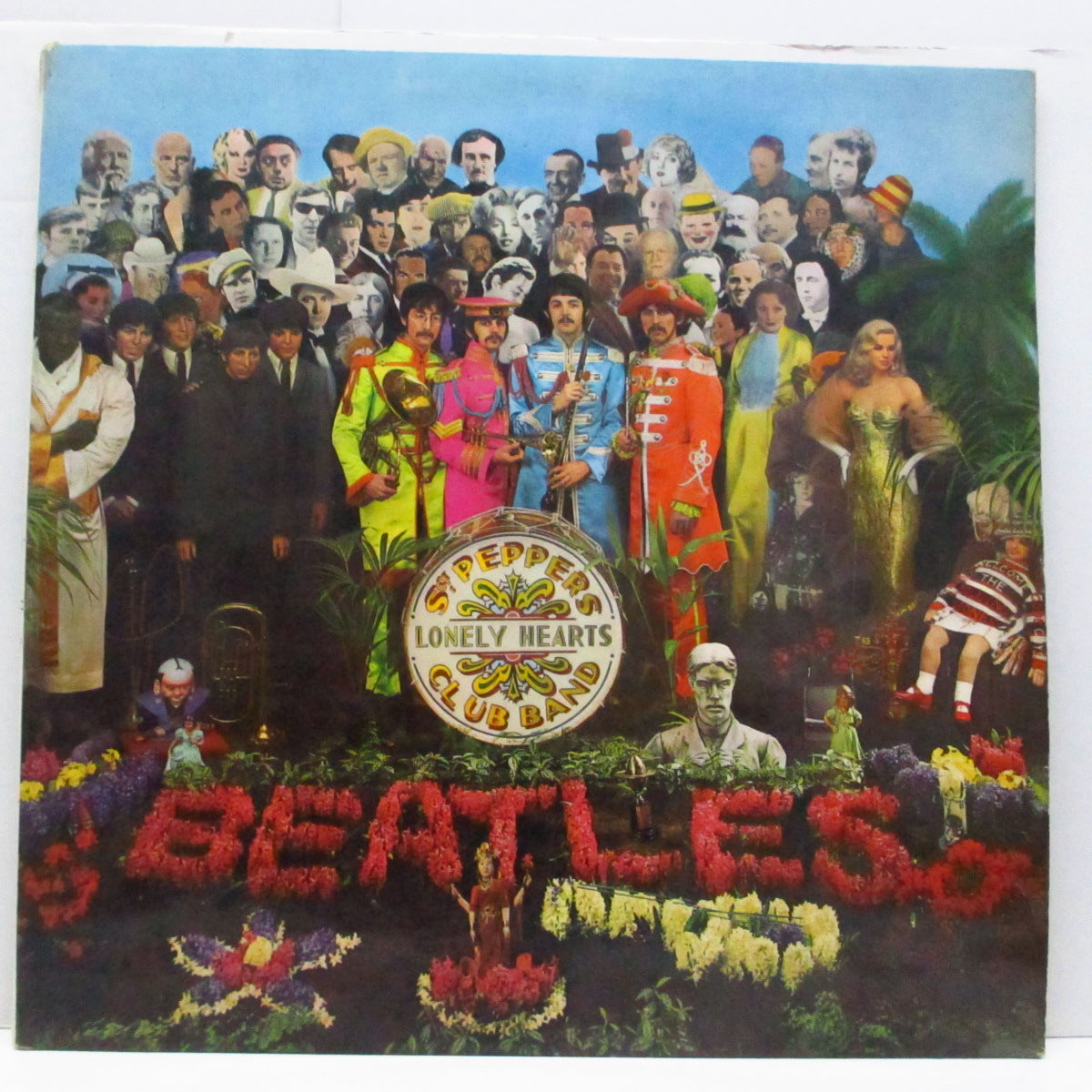 BEATLES (ビートルズ) - Sgt.Peppers Lonely Hearts Club Band (UK オリジナル「ステレオ」LP+インナー、インサート/「中ジャケ折り返有」両面コーティング見開ジャケ)