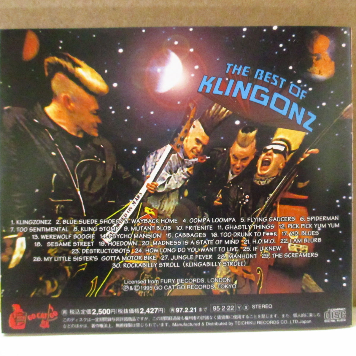KLINGONZ (クリンゴンズ) - The Best Of Klingonz (Japan オリジナル CD+帯) '95年ベストアルバム