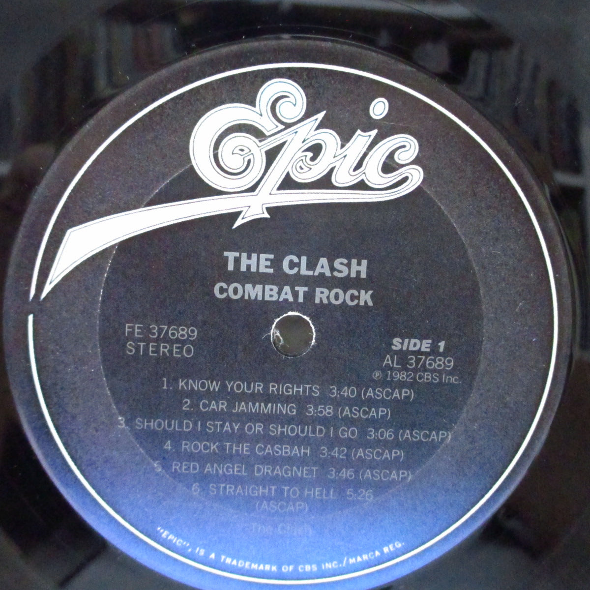 CLASH, THE (クラッシュ) - Combat Rock (US 80' s 再発「青ラベ」LP/FE 37689)