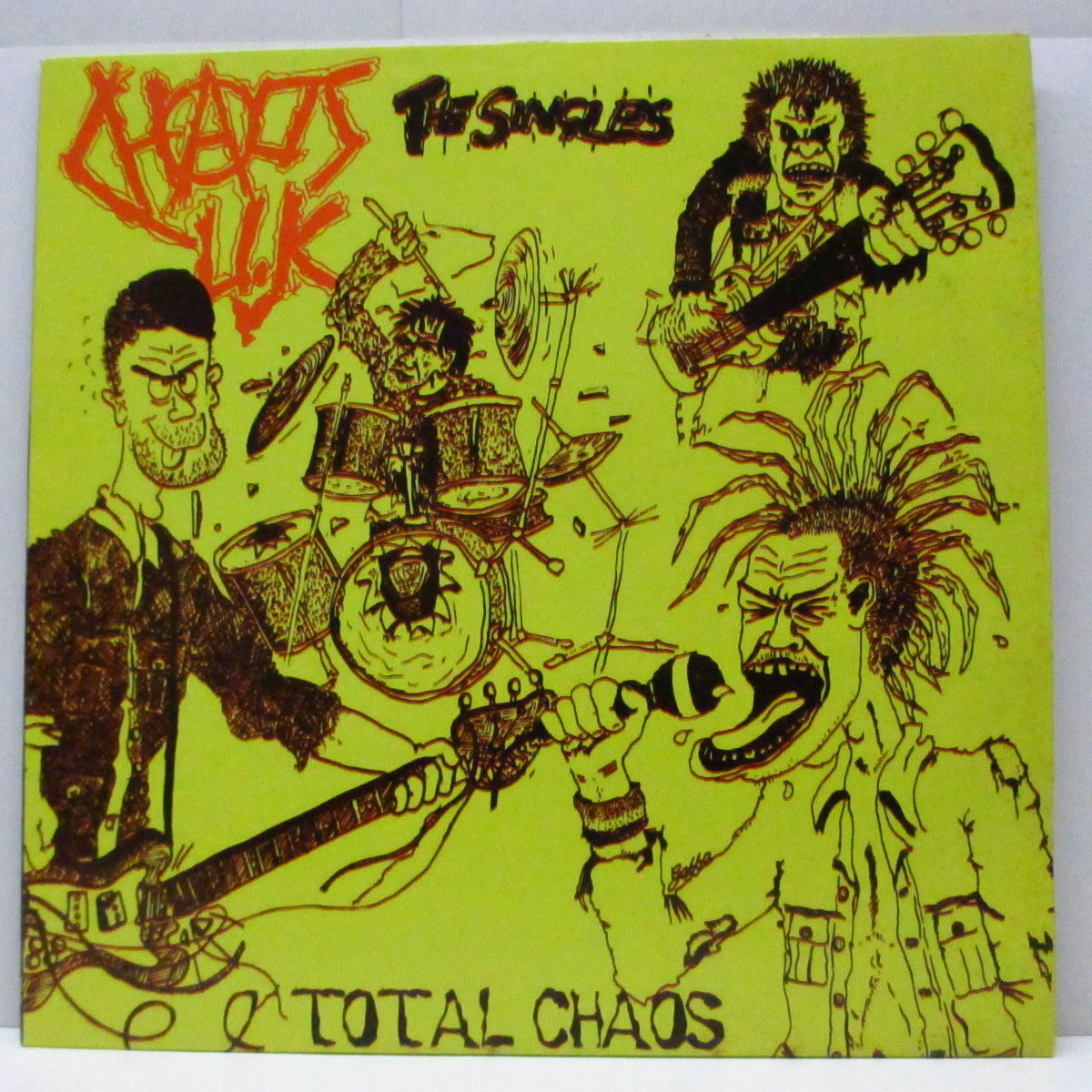 CHAOS U.K. (カオス U.K.) - Total Chaos : The Singles (Italy '99 再発 LP/GET 48) 初期コンピ!