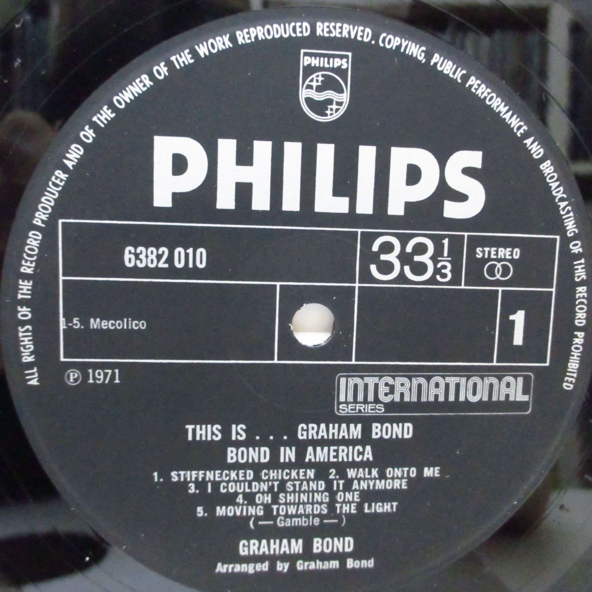 GRAHAM BOND (グラハム・モンド) - This Is... Graham Bond - Bond In America (UK オリジナル LP/両面コーティングジャケ) '68〜'69年の英国未発表曲コンピ !