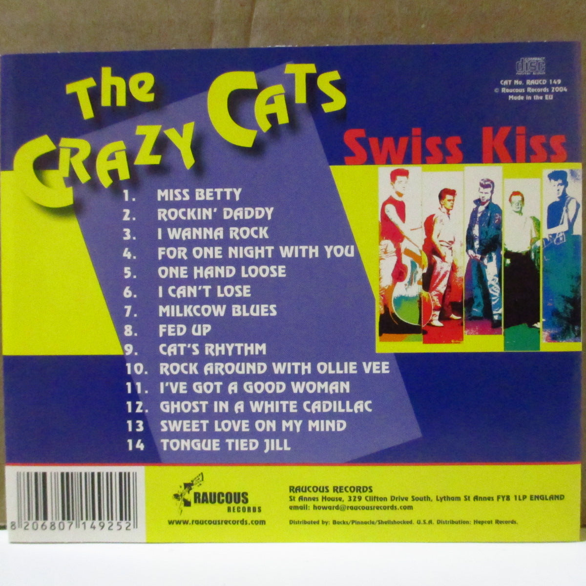 CRAZY CATS (Switzerland) (クレイジー・キャッツ) - Swiss Kiss (UK '04 再発 CD) '82年唯一アルバム