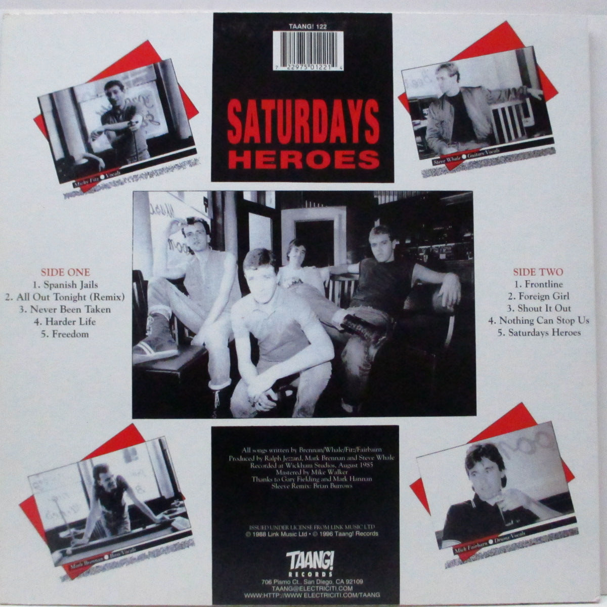 BUSINESS, THE (ザ・ビジネス) - Saturdays Heroes (US '96 再発「ブラックヴァイナル」LP/Taang! 122) '85年セカンド!