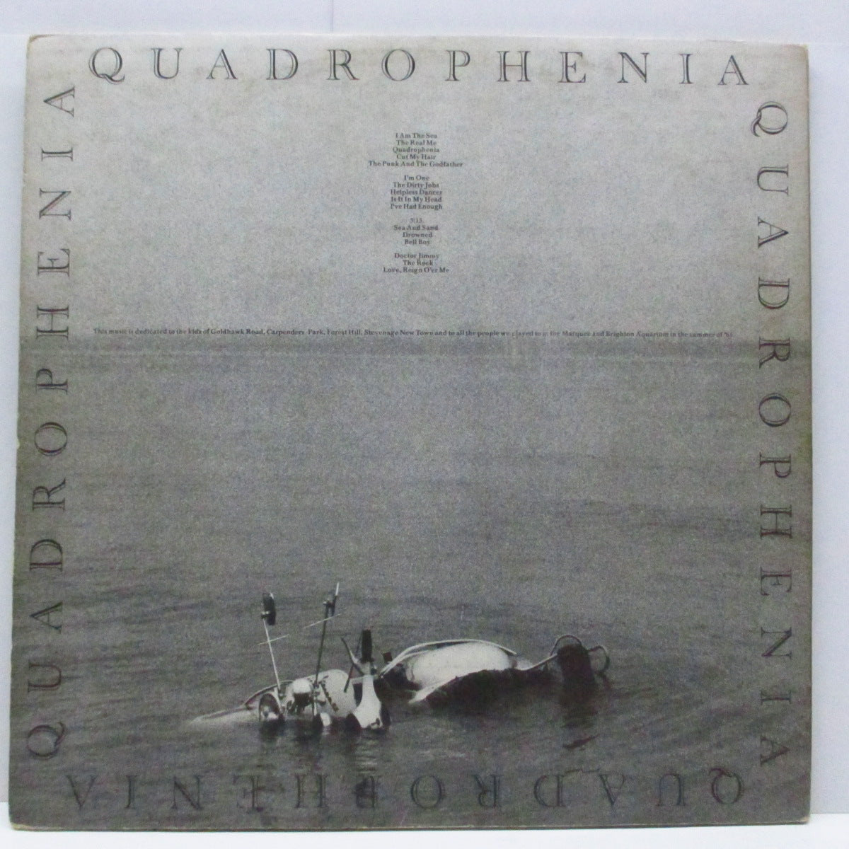WHO (フー) - Quadrophenia (UK オリジナル「艶消ラベ」2xLP/「Albums Holland B.V.社製」光沢見開きジャケ) '73年ロックオペラ・アルバム『四重人格』!