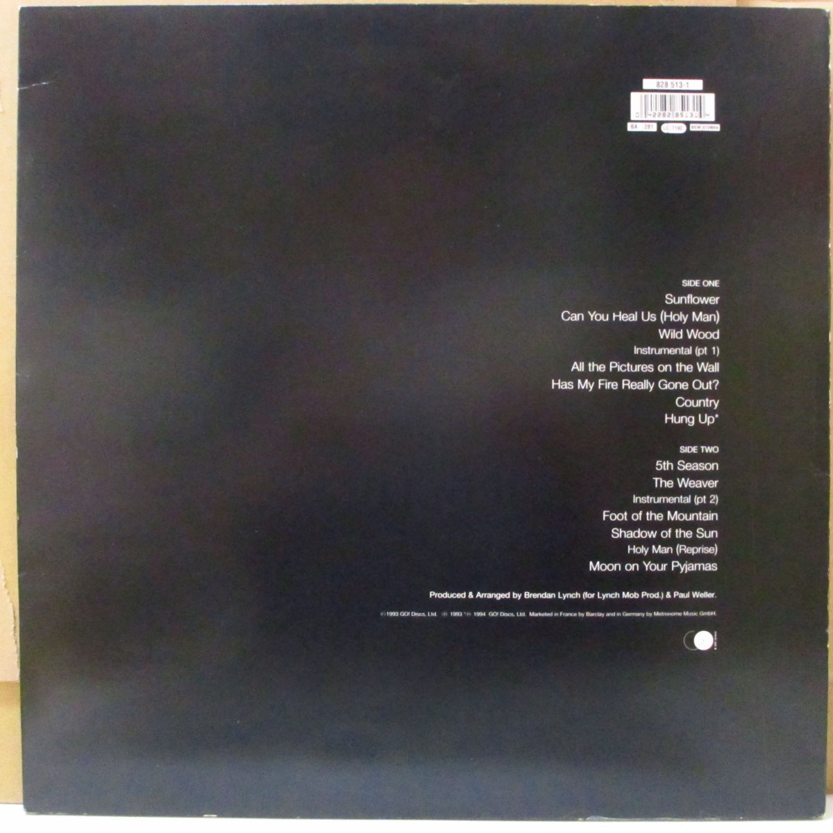 PAUL WELLER (ポール・ウェラー) - Wild Wood (UK-EU '94 セカンドプレス LP+固紙インナー, ポスター/ステッカー付き見開きジャケ)