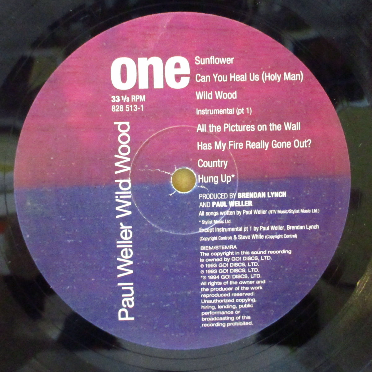 PAUL WELLER (ポール・ウェラー) - Wild Wood (UK-EU '94 セカンドプレス LP+固紙インナー, ポスター/ステッカー付き見開きジャケ)