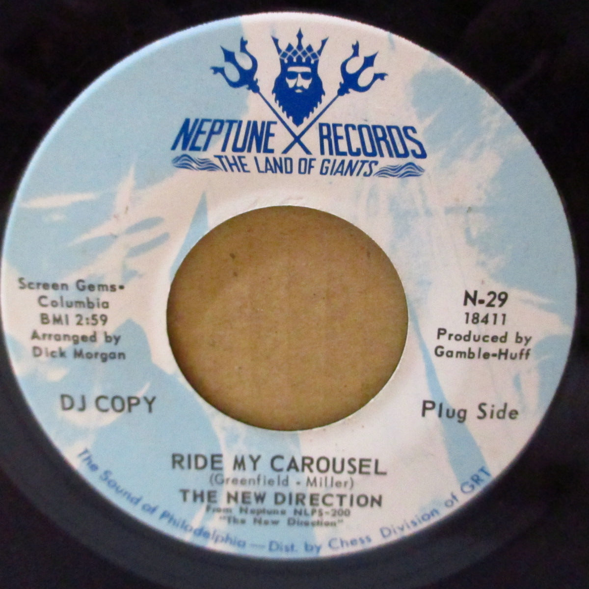 NEW DIRECTION, THE (ザ・ニュー・ダイレクションズ) - Ride My Carousel / Didn't We (USプロモ・クレジット・ラベ 7インチ) 清涼ラテン調サンシャイン・ポップ!