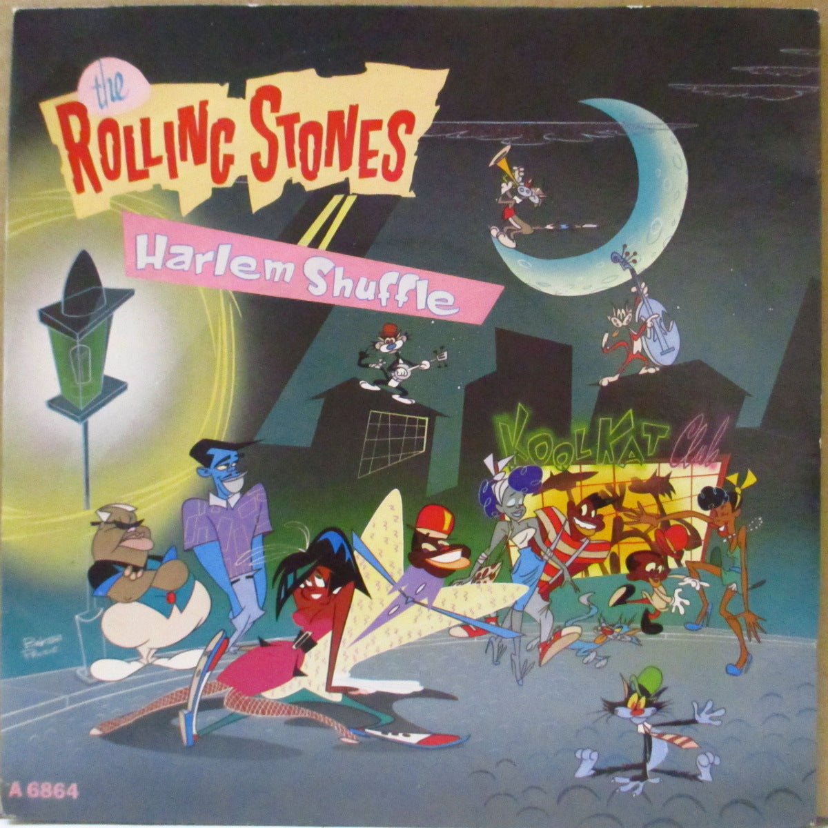 ROLLING STONES (ローリング・ストーンズ) - Harlem Shuffle (UK '86 オリジナル「レーベルコード無しラベ」 7インチ+光沢固紙ジャケ)