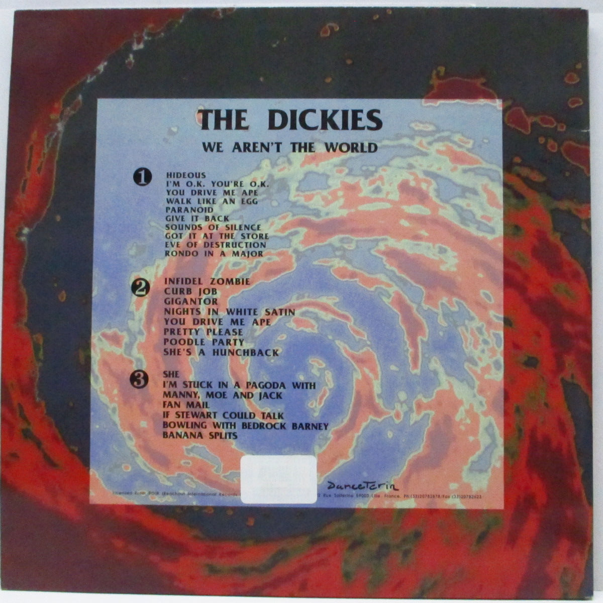 DICKIES, THE (ディッキーズ) - We Aren't The World! (France '91 再発 2xLP/見開ジャケ)未発表テイク集 !
