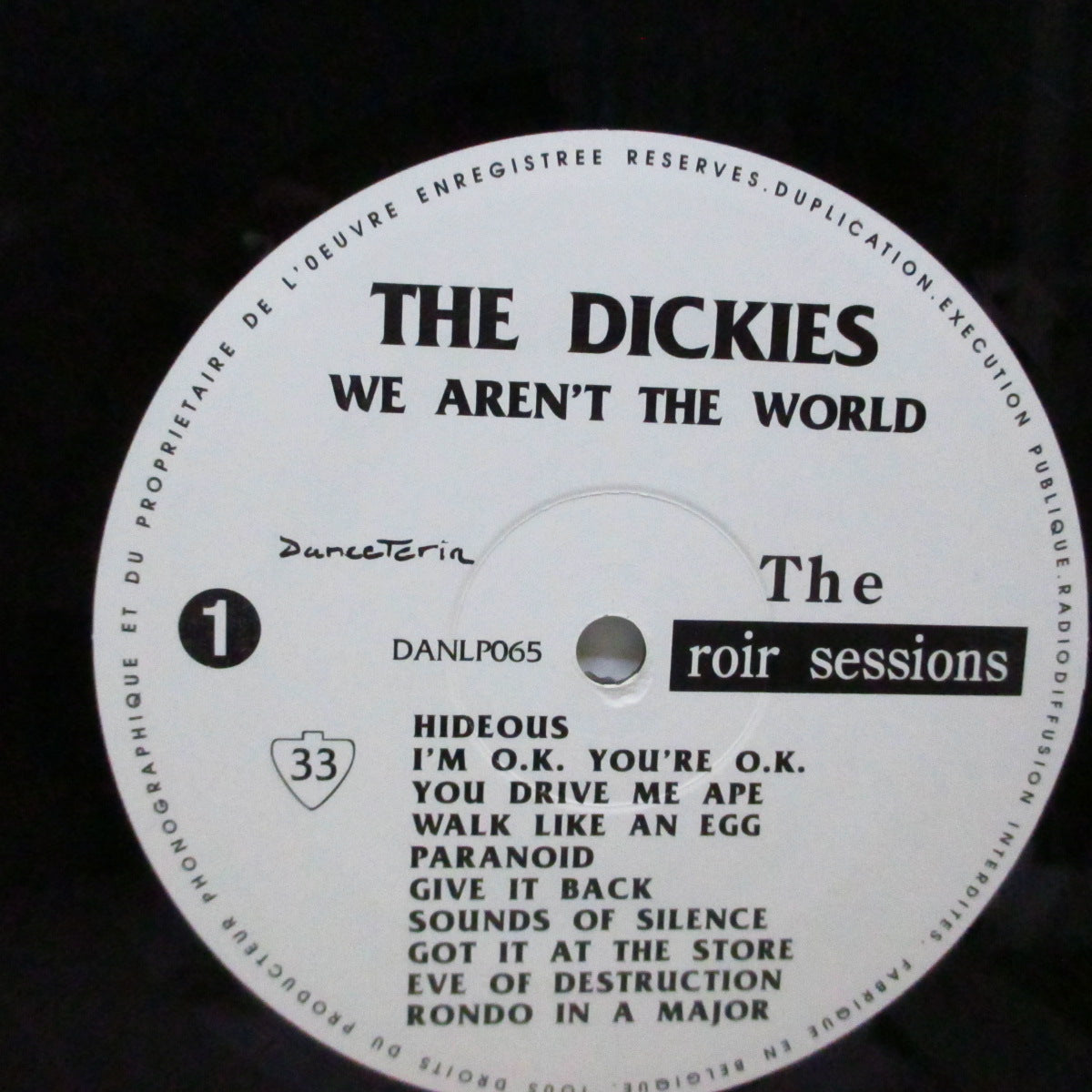 DICKIES, THE (ディッキーズ) - We Aren't The World! (France '91 再発 2xLP/見開ジャケ)未発表テイク集 !