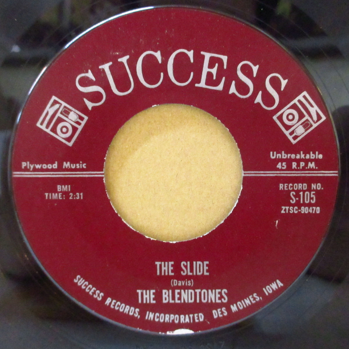 BLENDTONES, THE (ザ・ブレンドトーンズ) - The Slide / Come On Home (US '63 オリジナル7インチ)スライド・ダンスR&B + R&Bノーザン