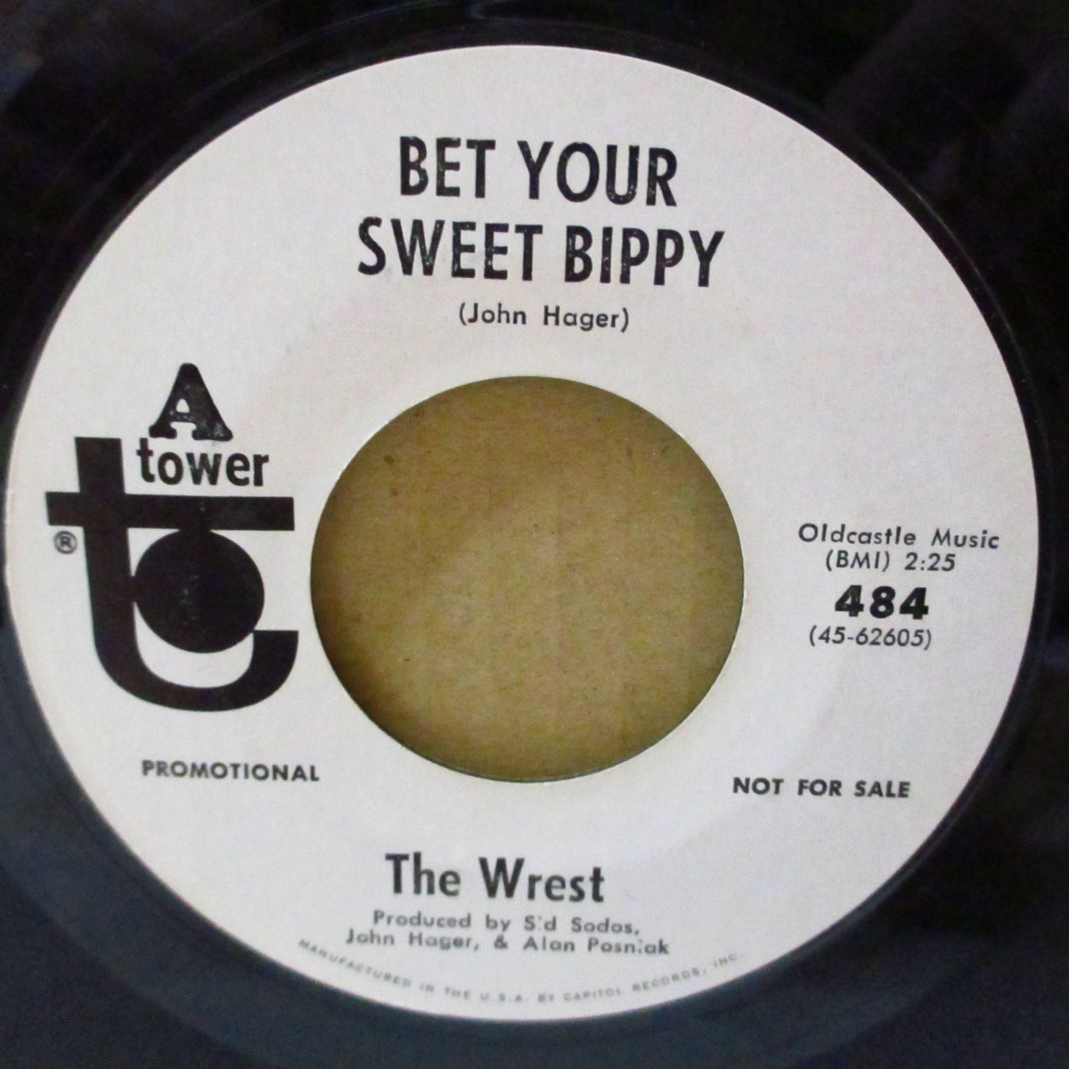 WREST, THE (ザ・レスト) - Bet Your Sweet Bippy (US '69 タワー社再発時プロモ白ラベ 7インチ)バブルガム・ポップ&ルーズなサイケポップ!