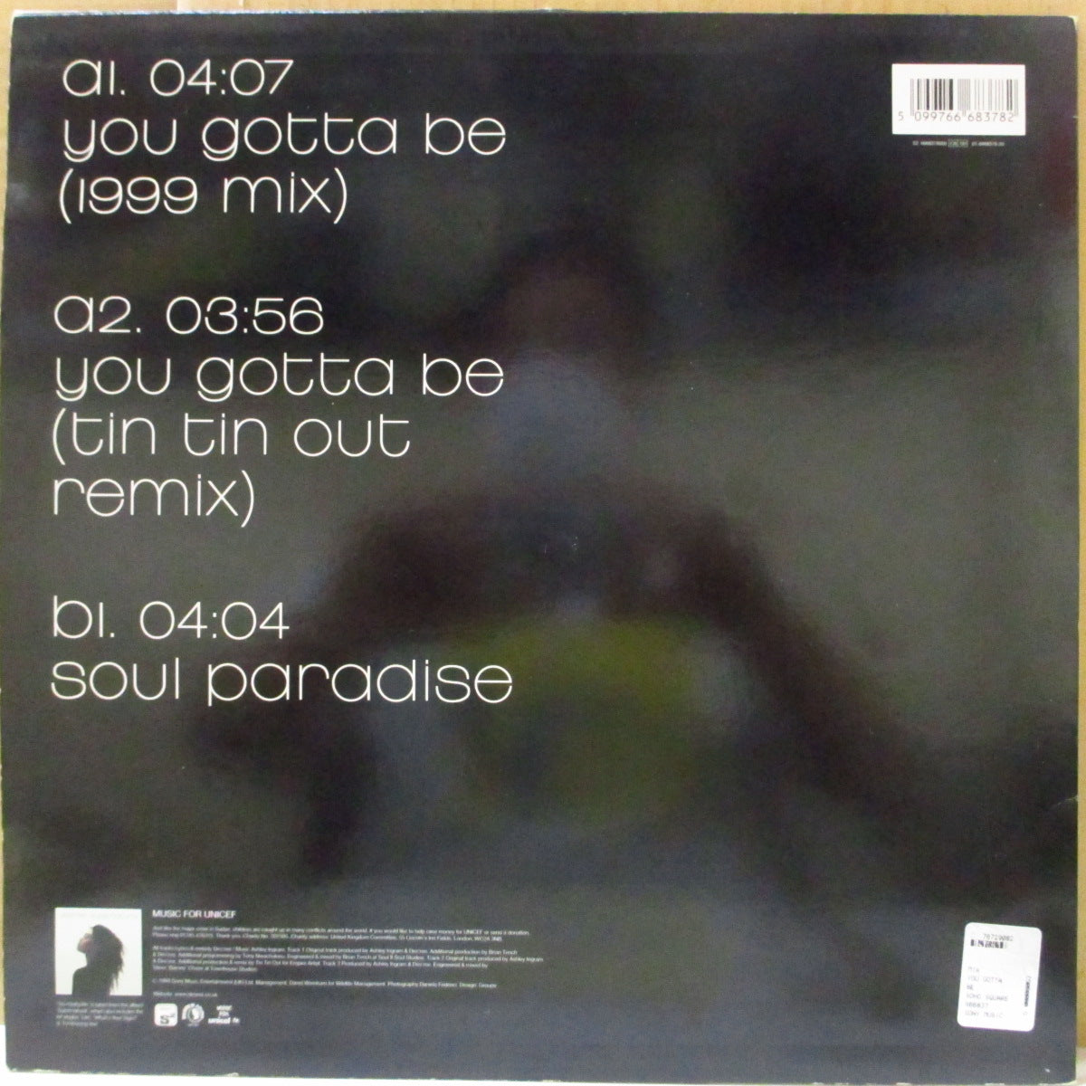 DES'REE (デズリー) - You Gotta Be - 1999 Mix (UK '99 オリジナル3曲入り 12インチ)