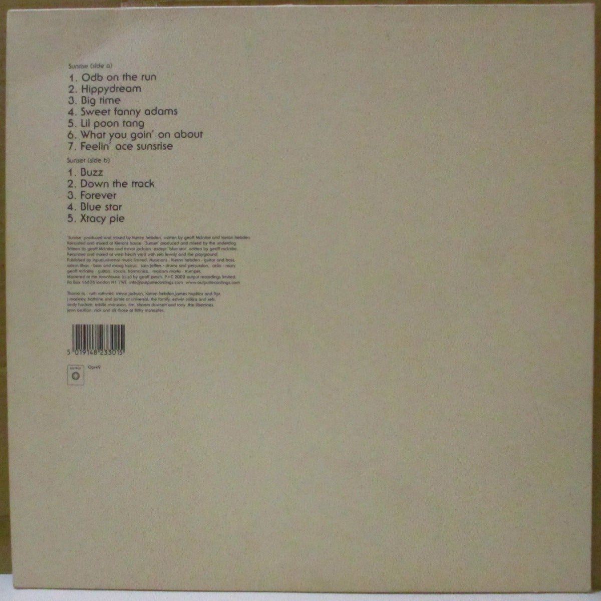 DEMPSEY (デンプシー) - S.T. <1st album> (UK オリジナル LP/ざら紙ジャケ) '02年唯一のアルバム