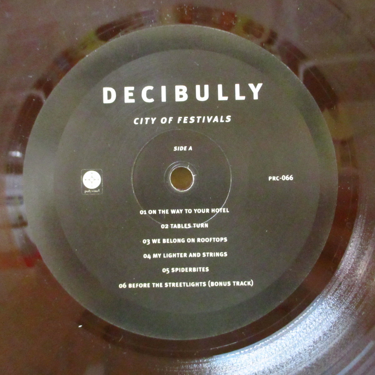 DECIBULLY (ディシブリー) - City Of Festivals (US 限定「ワインレッドヴァイナル」 LP/レアステッカー付き光沢ジャケ) '03年2ndアルバム