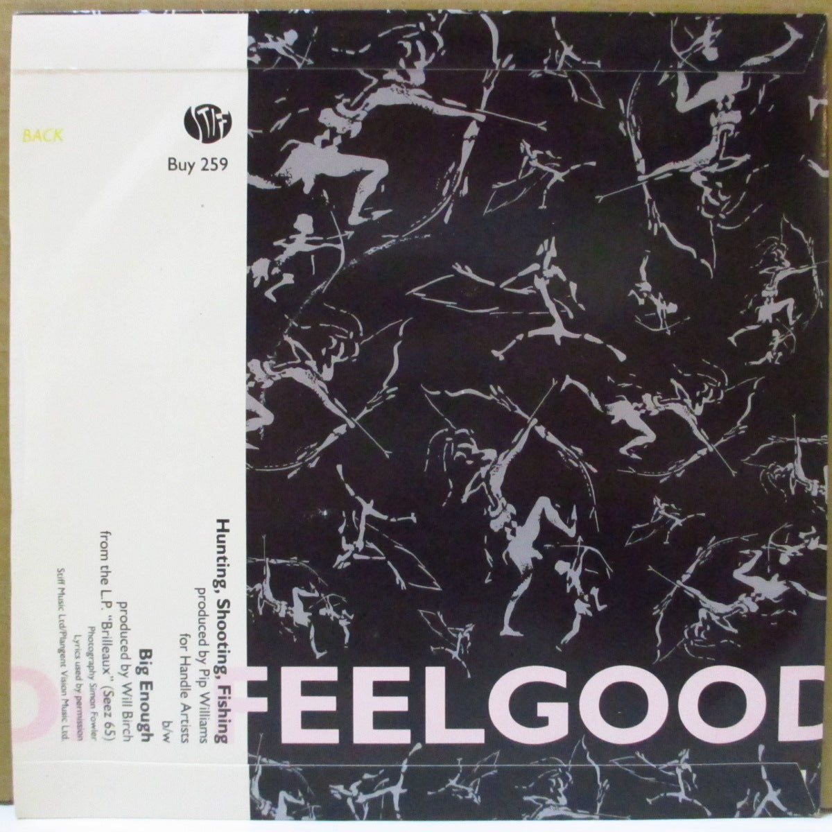 DR.FEELGOOD (ドクター・フィールグッド) - Hunting, Shooting, Fishing (UK オリジナル 7インチ+光沢固紙ジャケ)