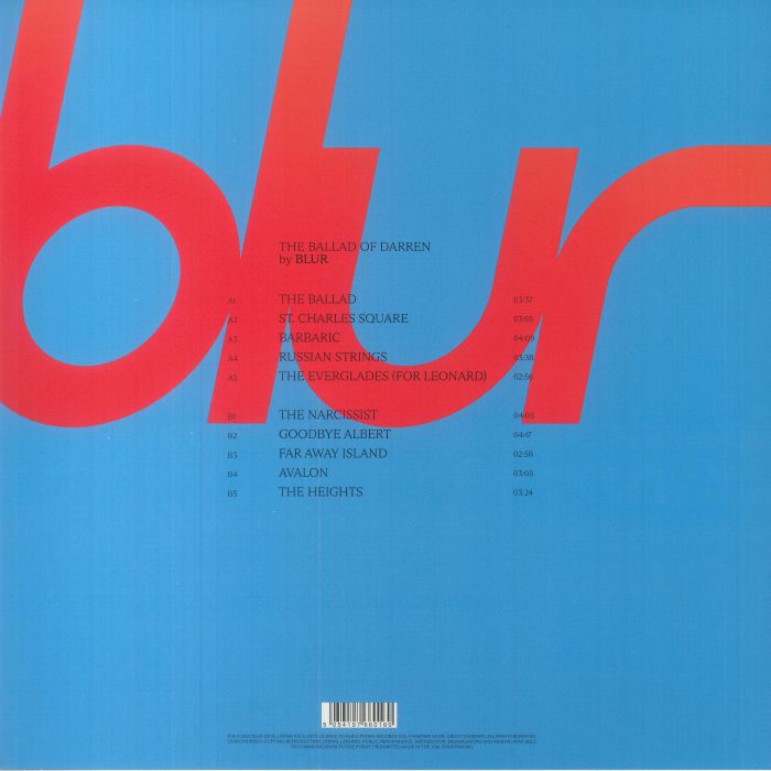 BLUR (ブラー) - The Ballad Of Darren (EU 限定リリース LP/NEW) '23年9thアルバム