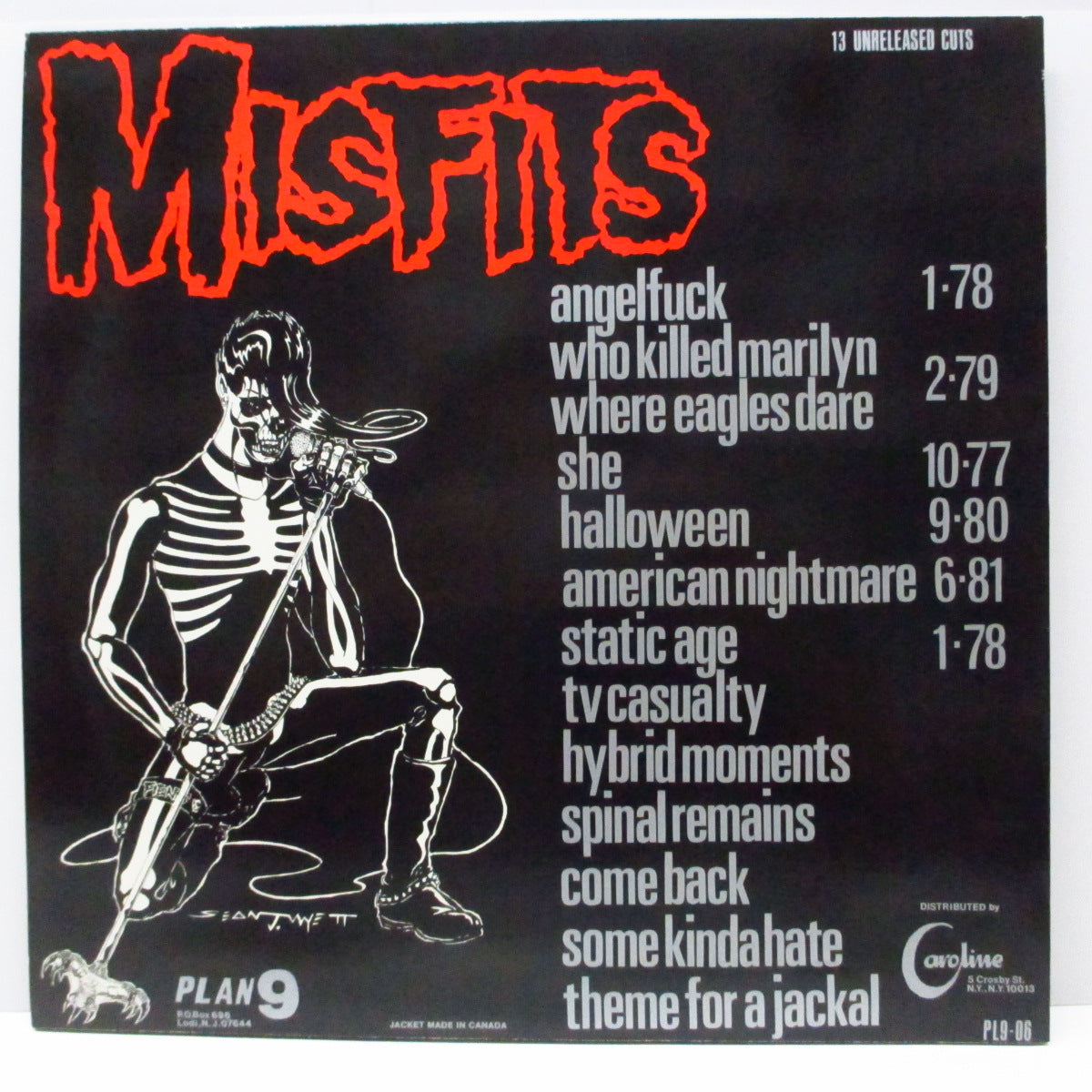 MISFITS (ミスフィッツ) - Legacy Of Brutality (US '86 正規セカンドプレス「光に透かすと赤茶色盤」 LP ) 近年稀な美品!