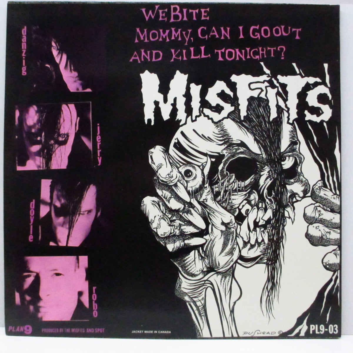 MISFITS (ミスフィッツ) - Die Die My Darling (US '86 正規再発「黒盤」12")