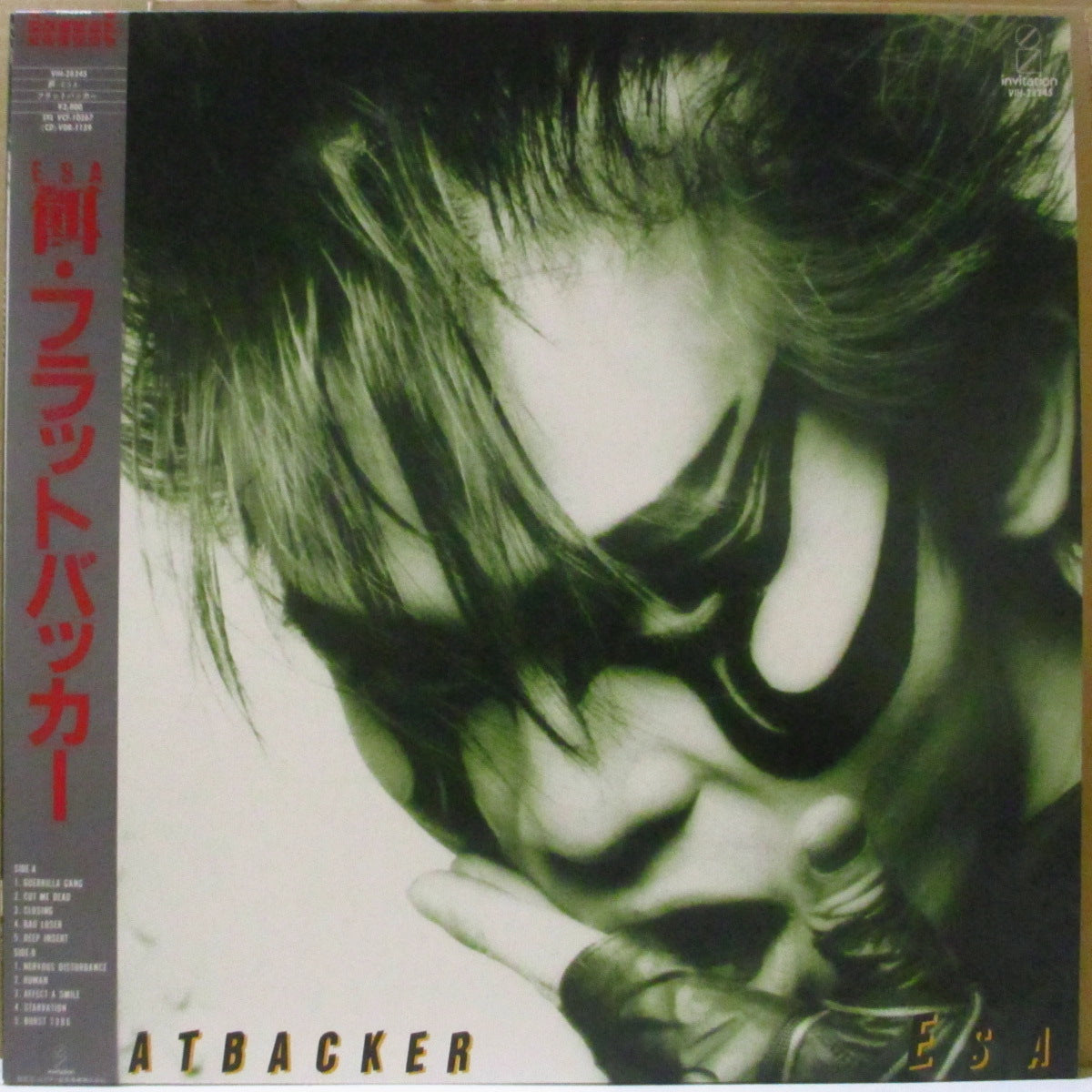 FLATBACKER (フラットバッカー) - 餌 - Esa (Japan オリジナル LP+帯, インサート)