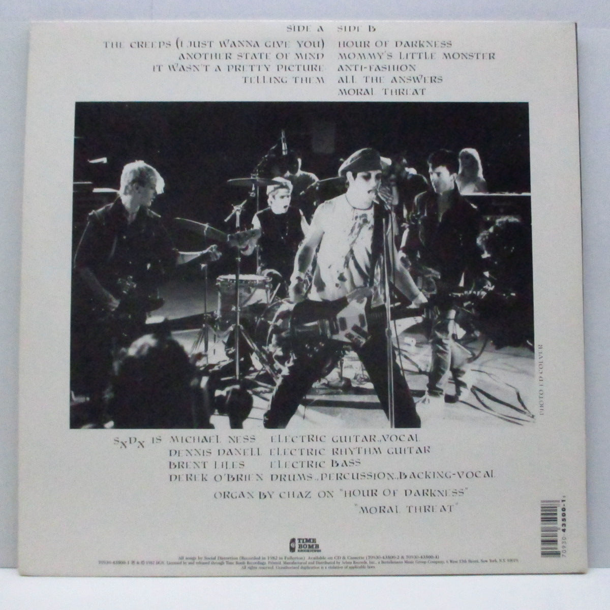 SOCIAL DISTORTION (ソーシャル・ディストーション) - Mommy's Little Monster (US '95 再発 LP+見開ジャケ/70930-43500-1)