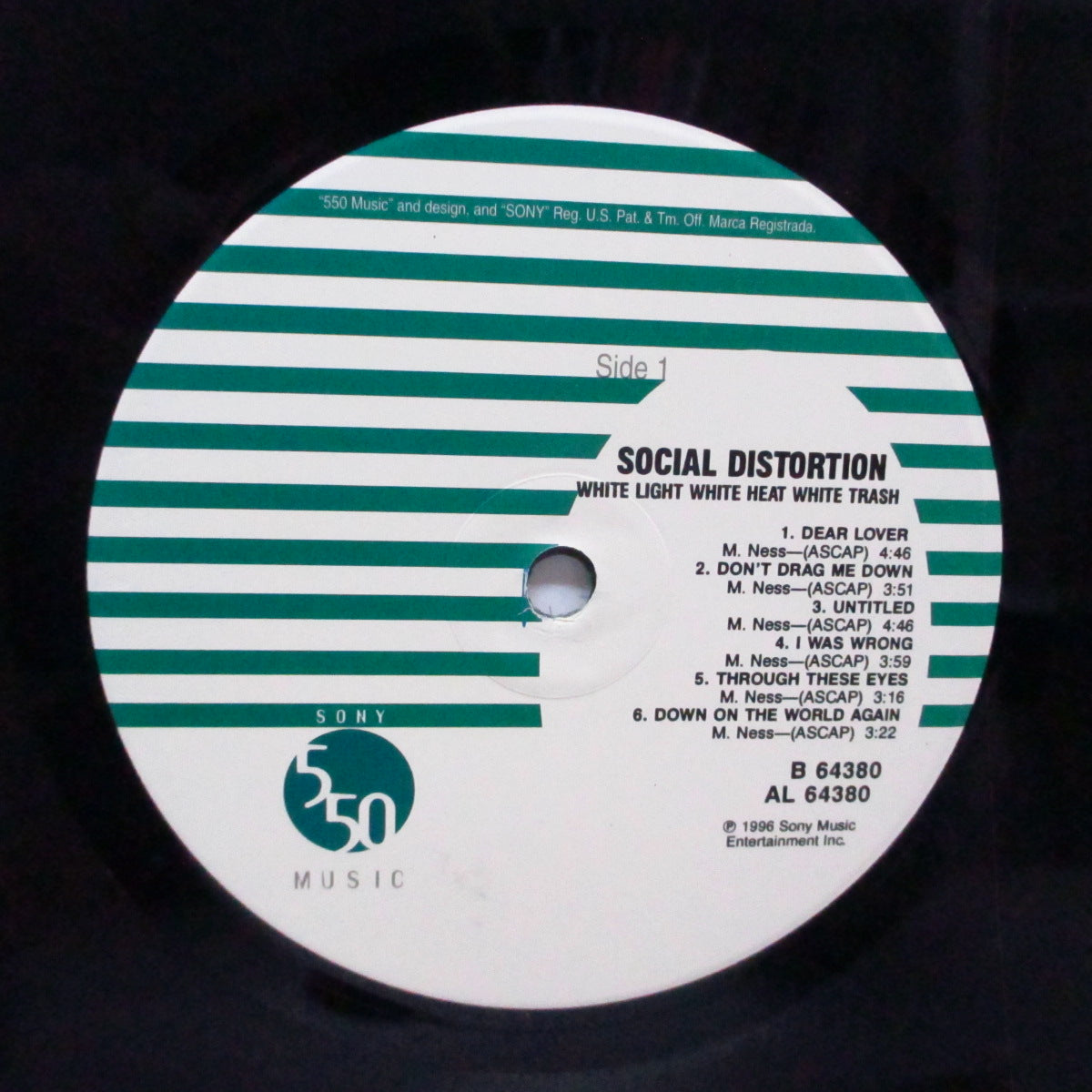 SOCIAL DISTORTION (ソーシャル・ディストーション) - White Light White Heat White Trash (US オリジナル LP+インナー)