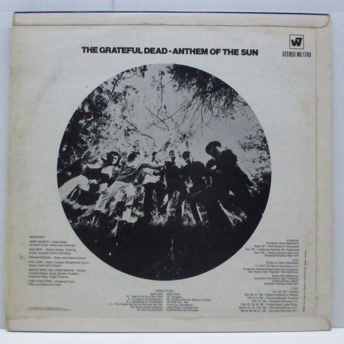 GRATEFUL DEAD (グレイトフル・デッド) - Anthem Of The Sun (UK 初回オリジナル「濃オレンジ」ラベ LP/表面コーティング3面折り返し「初回ミスプリント」ジャケ)