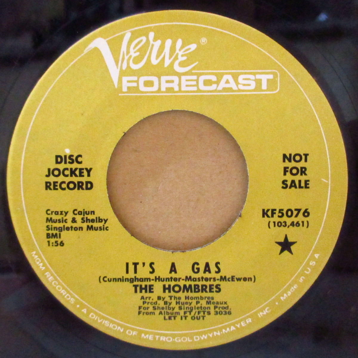 HOMBRES, THE (ザ・ホンブレス) - It's A Gas / Am I High (US '67 プロモ・クレジット・ラベ 7インチ)アシッド・ガレージ!