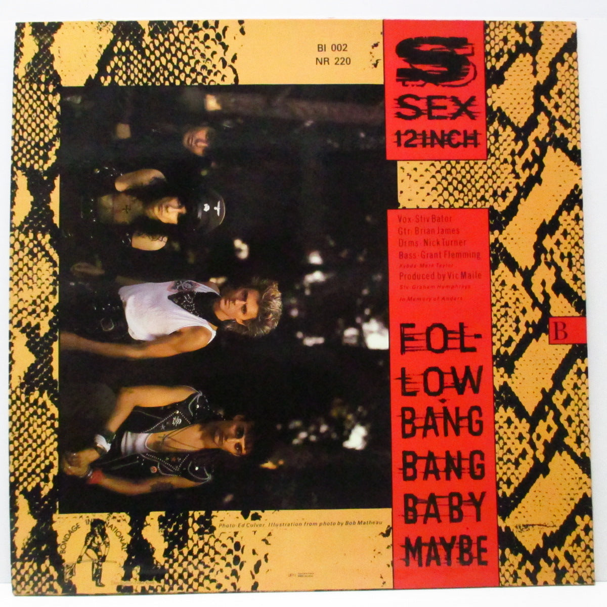 LORDS OF THE NEW CHURCH, THE (ローズ・オブ・ザ・ニュー・チャーチ) - Psycho Sex 12 Inch (France オリジナル 12")