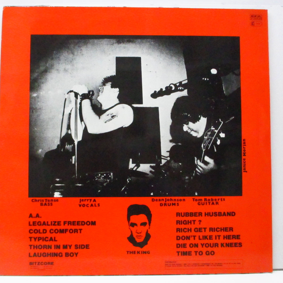 POISON IDEA (ポイズン・アイデア) - Record Collectors Are Pretentious Assholes (German '89 再発 LP+インナー、「赤ロゴ」ジャケ/EFA 01658)