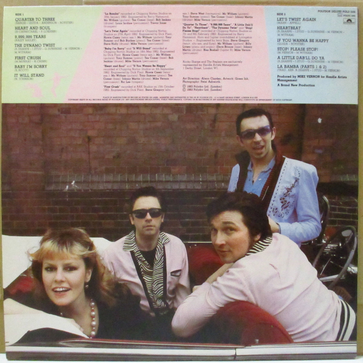 ROCKY SHARPE & THE REPLAYS (ロッキー・シャープ&ザ・リプレイズ) - Stop! Please Stop! (UK オリジナル LP)