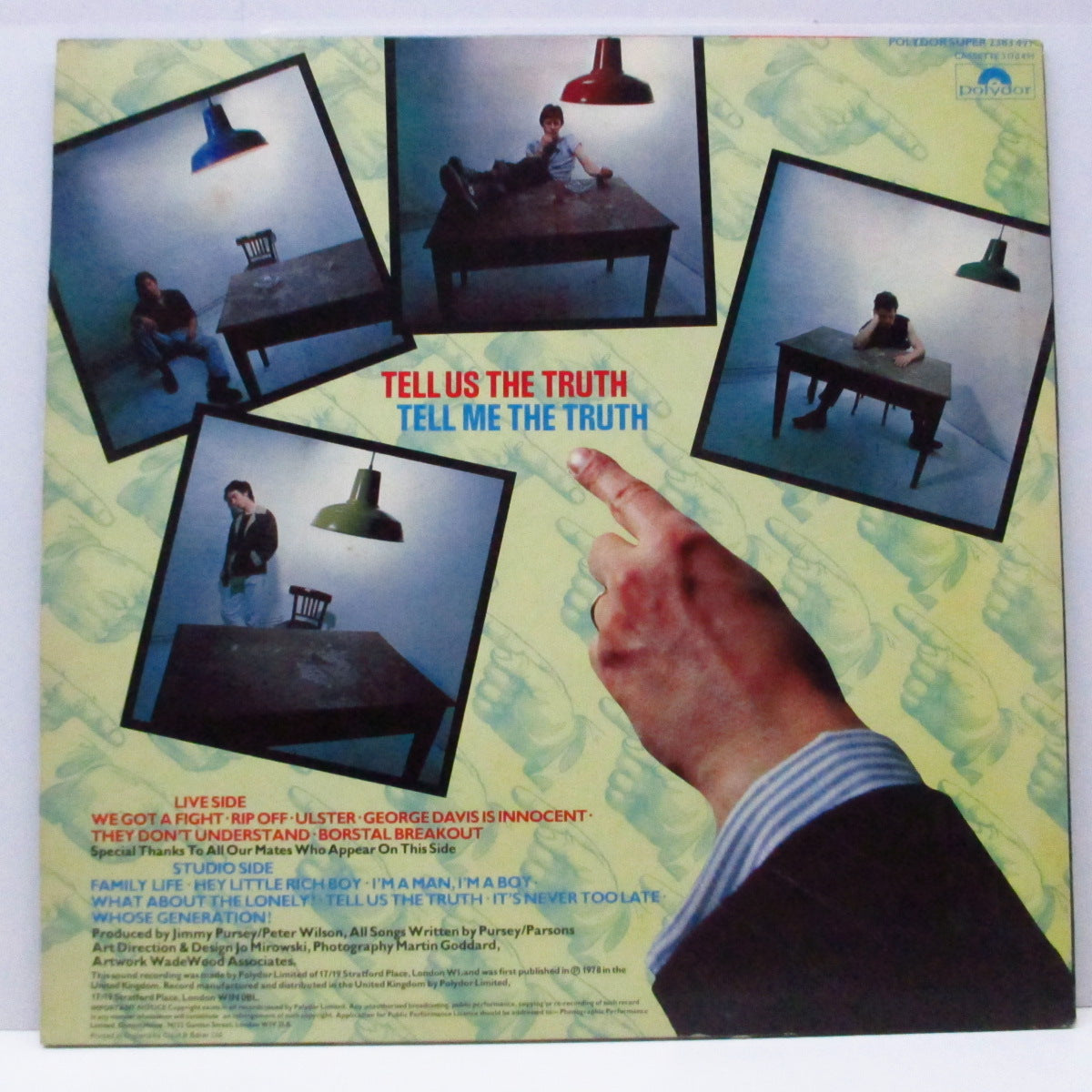 SHAM 69 (シャム 69) - Tell Us The Truth (UK オリジナル LP) '78年ファースト!A面ライブ、B面スタジオ!