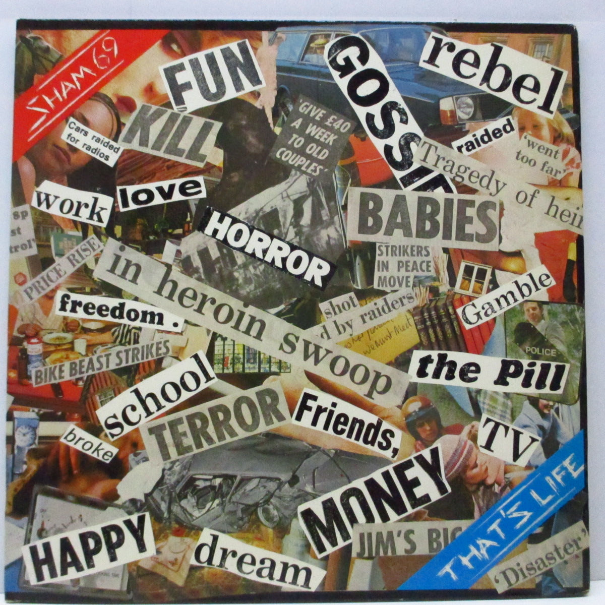SHAM 69 (シャム 69) - That's Life (UK オリジナル LP+初回ビッグポスター/見開きジャケ) '78年セカンド
