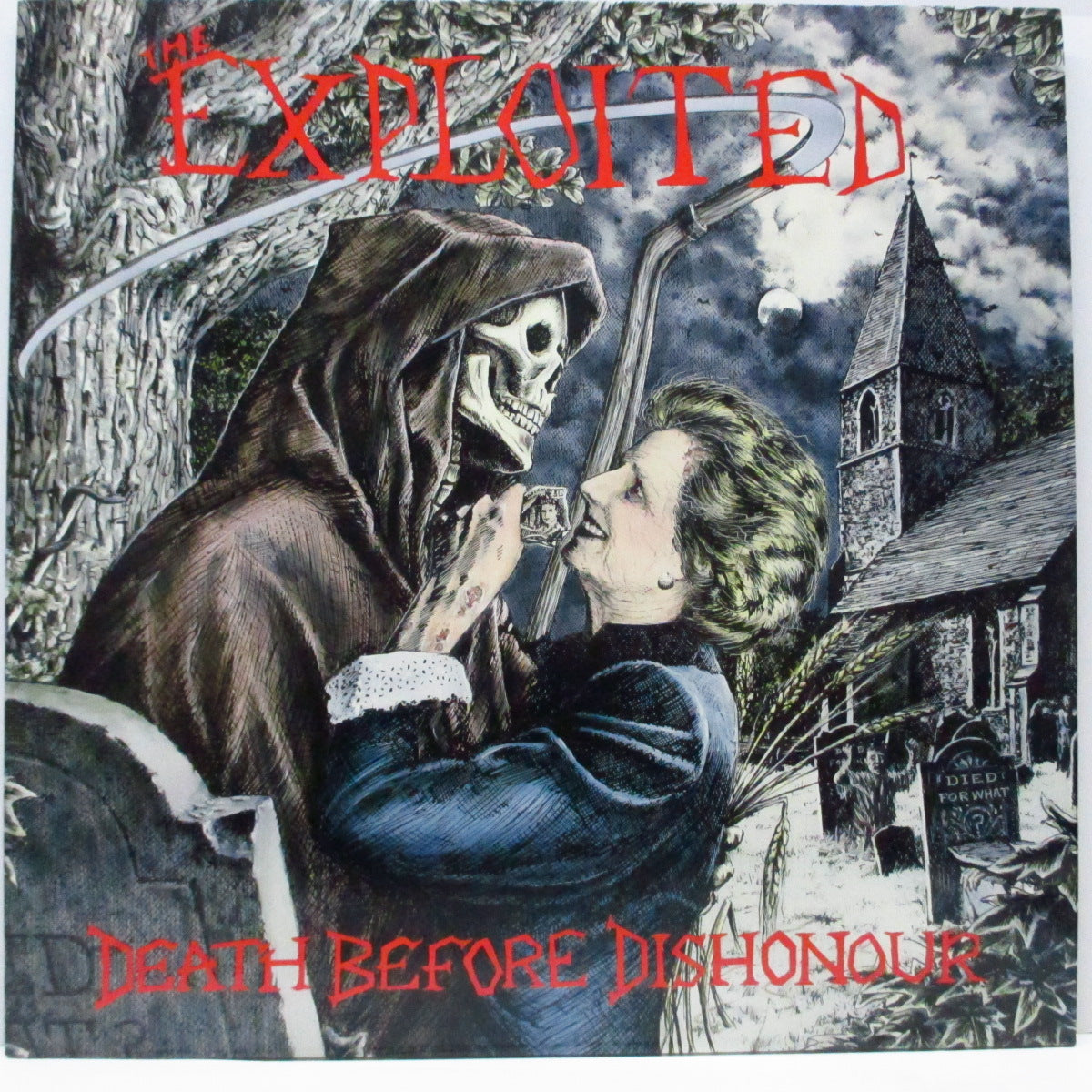 EXPLOITED, THE (ジ・エクスプロイテッド) - Death Before Dishonour (UK オリジナル LP+インナー)近年稀な美品!