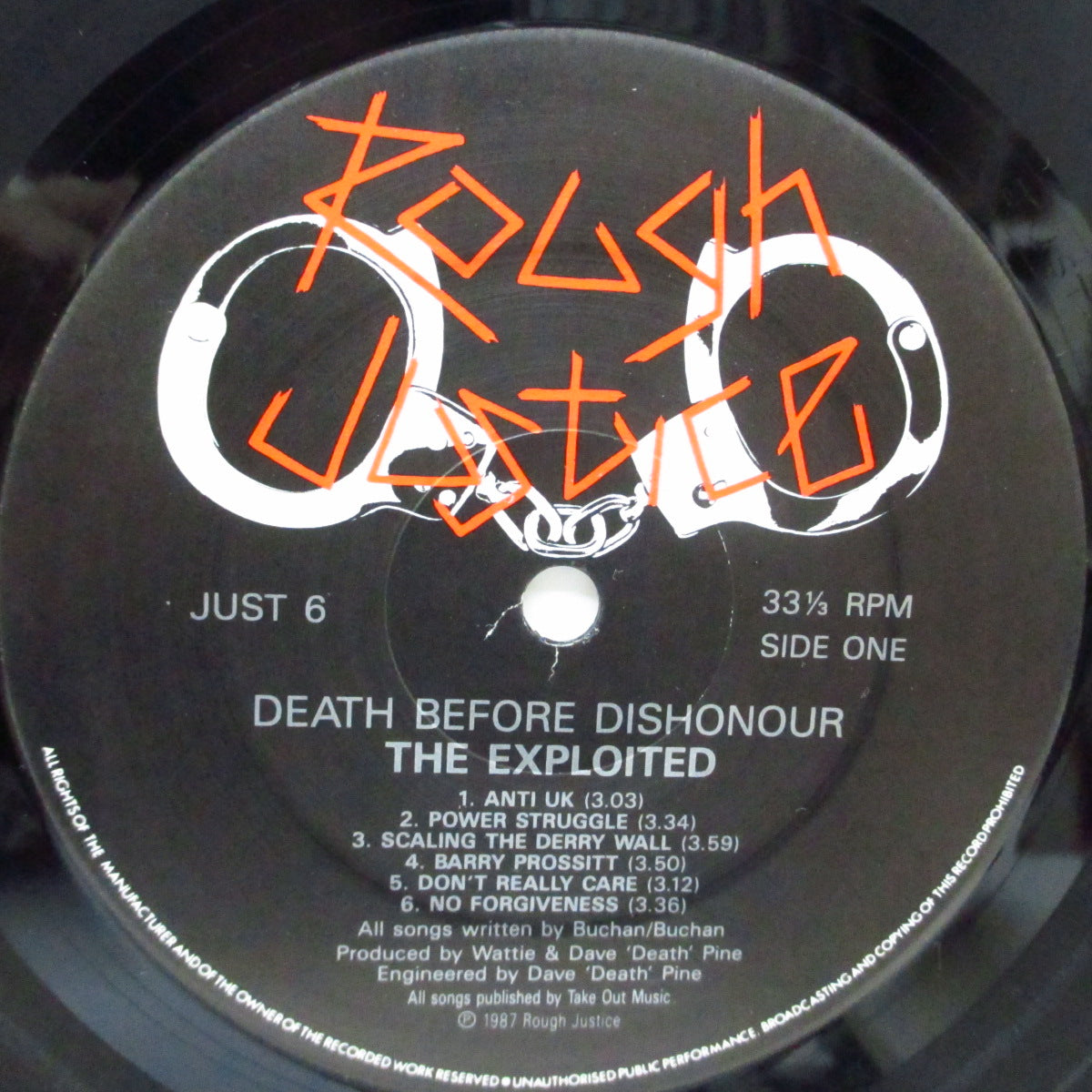 EXPLOITED, THE (ジ・エクスプロイテッド) - Death Before Dishonour (UK オリジナル LP+インナー)近年稀な美品!