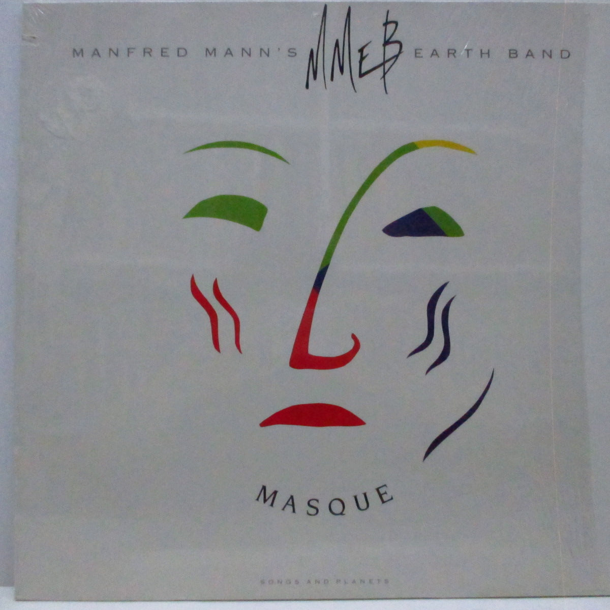 MANFRED MANN'S EARTH BAND (マンフレッド・マンズ・アース・バンド) - Masque : Songs And Planets (EU オリジナル LP+インナー)'87年13枚目のスタジオアルバム !