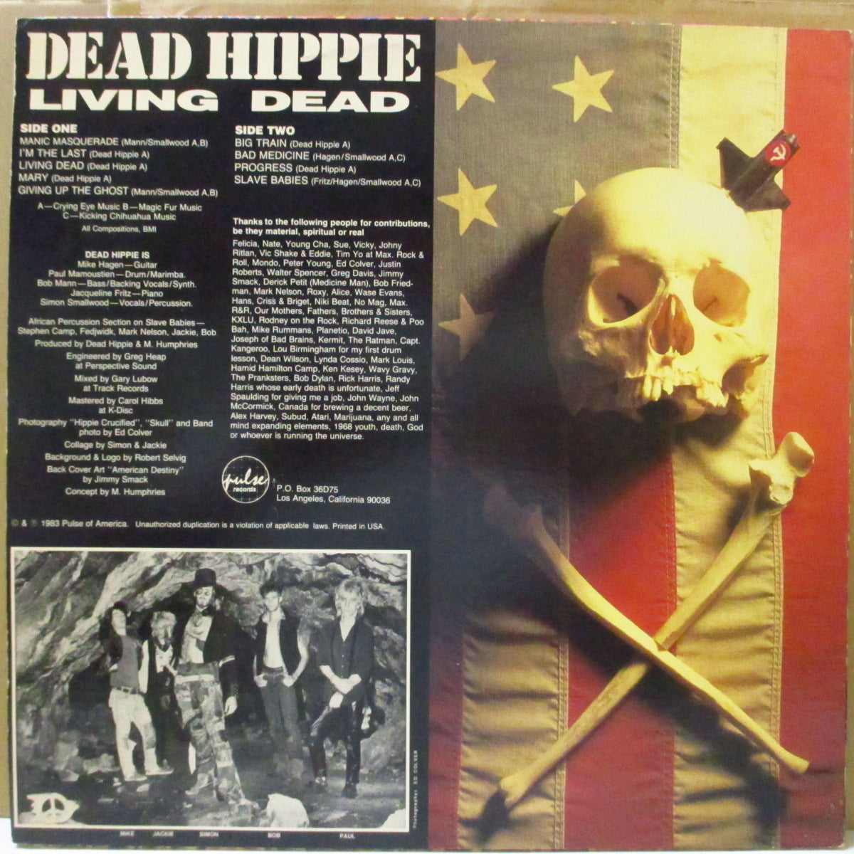 DEAD HIPPIE (デッド・ヒッピー) - Living Dead (US オリジナル LP) '83年唯一のアルバム