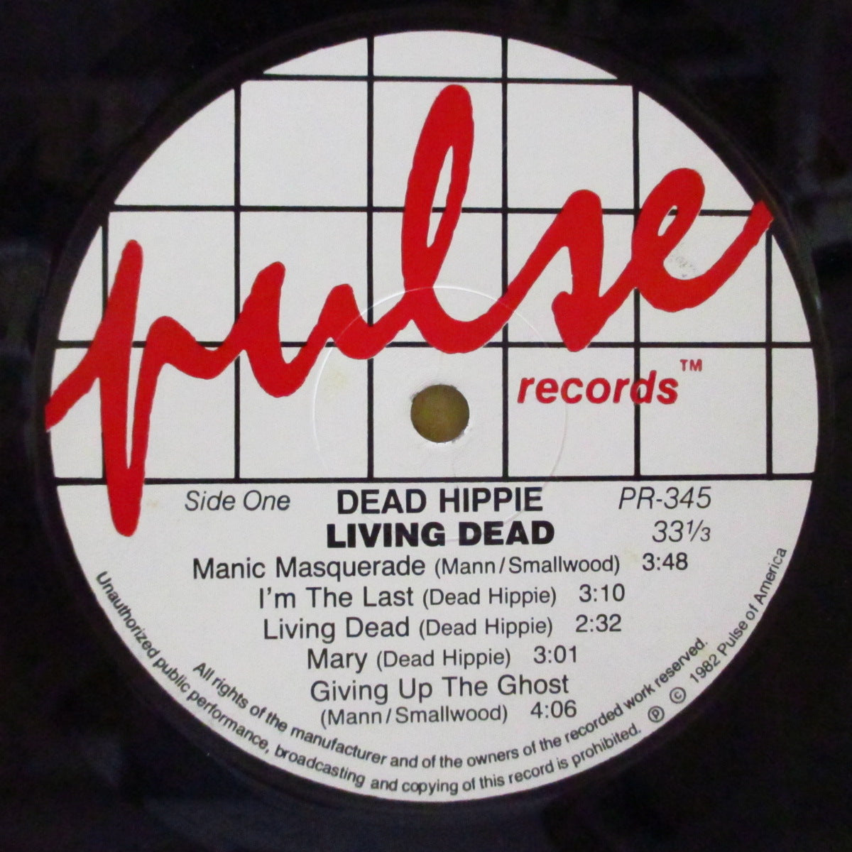 DEAD HIPPIE (デッド・ヒッピー) - Living Dead (US オリジナル LP) '83年唯一のアルバム