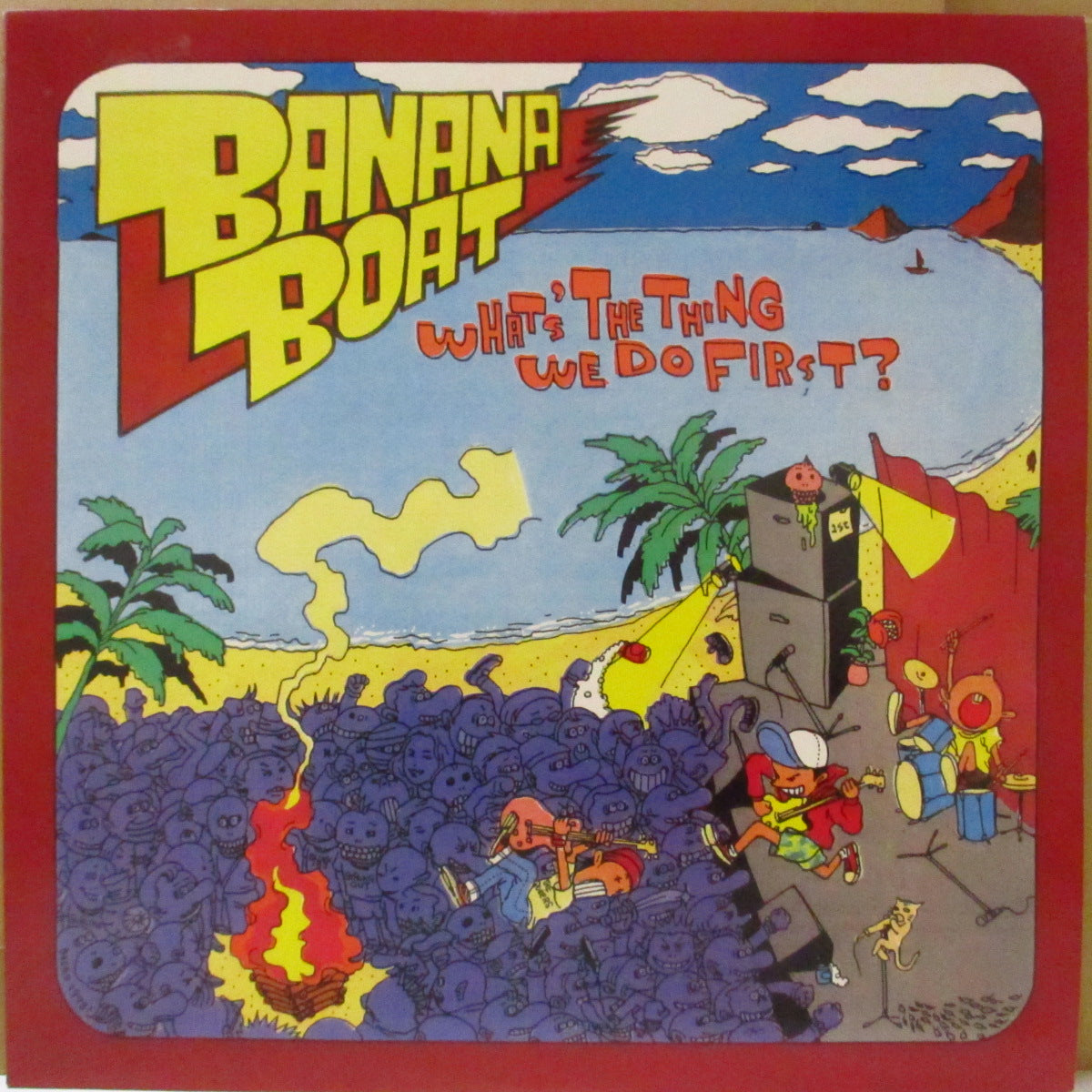 BANANA BOAT (バナナ・ボート) - What's The Thing We Do First? (Japan オリジナル LP+インサート) '99年唯一のアルバム