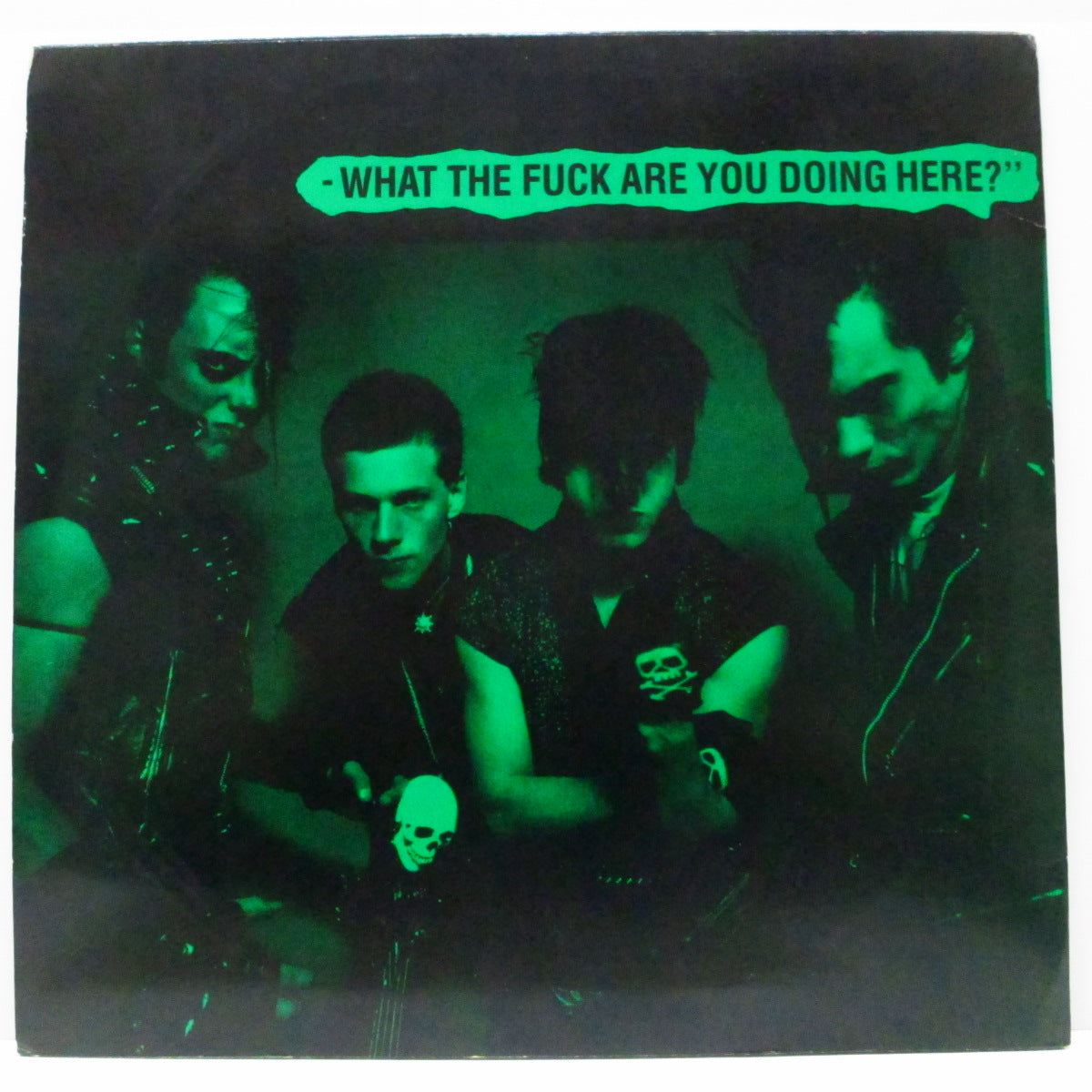 MISFITS (ミスフィッツ) - If You Don't Know This Song... - What The Fuck Are You Doing Here? (US 限定「黒 / 緑ラベ」赤盤 LP)'81年ライブ!