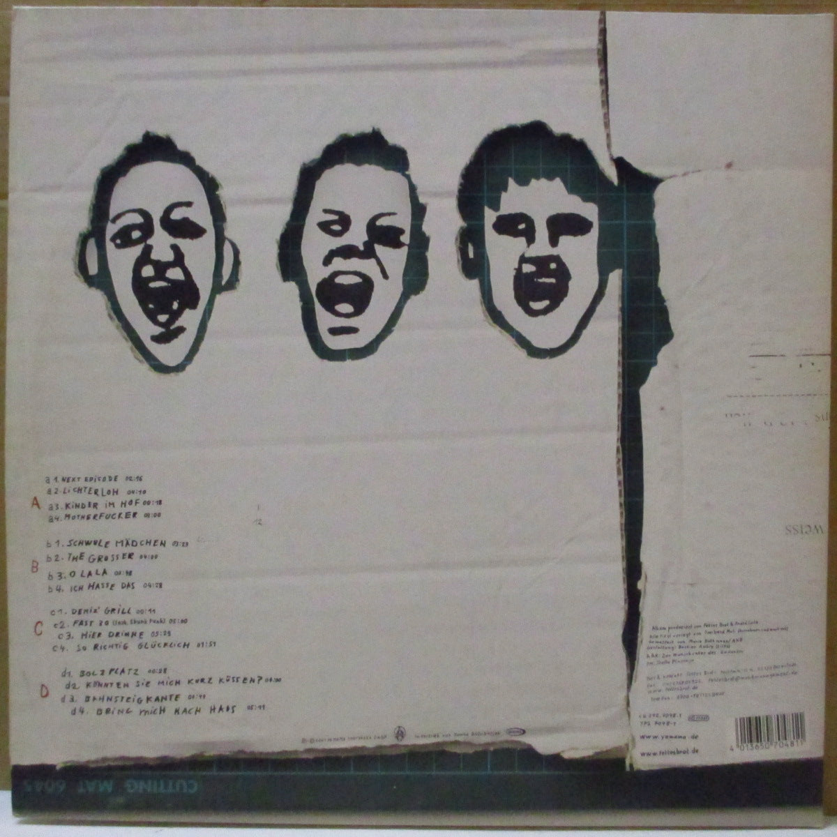 FETTES BROT (フェティス・ブロート) - Demotape (German オリジナル 2xLP/光沢見開きジャケ) '01年4thアルバム