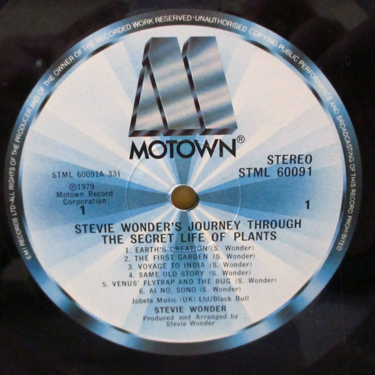 STEVIE WONDER (スティーヴィー・ワンダー) - Journey Through The Secret Life Of Plants (UK '79 オリジナル LPx2枚組/エンボス点字有り3面見開きジャケ)名作サントラ